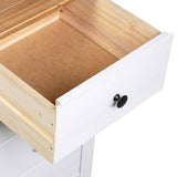 NNEVL Sideboard White 46x40x89 cm Pine Panama Range