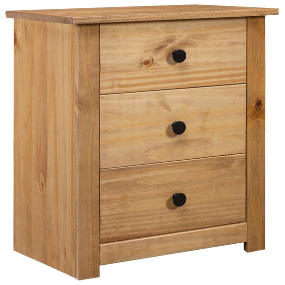 NNEVL Bedside Cabinet 46x40x57 cm Pinewood Panama Range