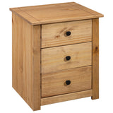 NNEVL Bedside Cabinet 46x40x57 cm Pinewood Panama Range