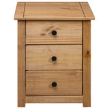 NNEVL Bedside Cabinet 46x40x57 cm Pinewood Panama Range