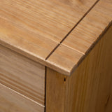 NNEVL Bedside Cabinet 46x40x57 cm Pinewood Panama Range