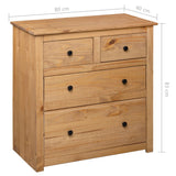 NNEVL Sideboard 80x40x83 cm Pinewood Panama Range