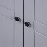 NNEVL 3-Door Wardrobe Grey 118x50x171.5 cm Pine Panama Range
