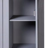 NNEVL 3-Door Wardrobe Grey 118x50x171.5 cm Pine Panama Range