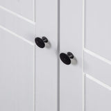NNEVL 3-Door Wardrobe White 118x50x171.5 cm Pine Panama Range