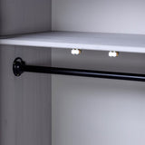 NNEVL Wardrobe Grey 80x50x171.5 cm Solid Pine Panama Range