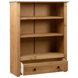 NNEVL Bookcase 80x35x110 cm Solid Pine Wood Panama Range