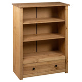 NNEVL Bookcase 80x35x110 cm Solid Pine Wood Panama Range