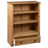 NNEVL Bookcase 80x35x110 cm Solid Pine Wood Panama Range