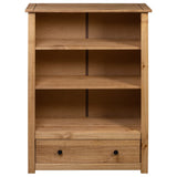 NNEVL Bookcase 80x35x110 cm Solid Pine Wood Panama Range