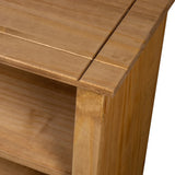 NNEVL Bookcase 80x35x110 cm Solid Pine Wood Panama Range