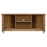 NNEVL TV Cabinet 120x40x50 cm Solid Pine Wood Panama Range