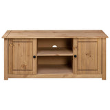 NNEVL TV Cabinet 120x40x50 cm Solid Pine Wood Panama Range