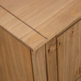 NNEVL TV Cabinet 120x40x50 cm Solid Pine Wood Panama Range