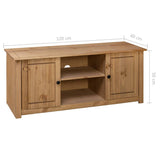 NNEVL TV Cabinet 120x40x50 cm Solid Pine Wood Panama Range