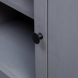 NNEVL TV Cabinet Grey 120x40x50 cm Solid Pine Wood Panama Range