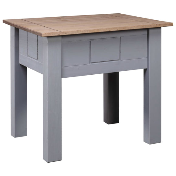 NNEVL Nightstand Grey 50.5x50.5x52.5 cm Pine Panama Range