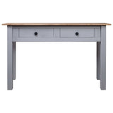 NNEVL Console Table Grey 110x40x72 cm Solid Pine Wood Panama Range