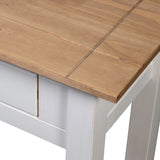 NNEVL Console Table White 110x40x72 cm Solid Pine Wood Panama Range