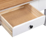 NNEVL Coffee Table White 100x60x45 cm Solid Pine Wood Panama Range