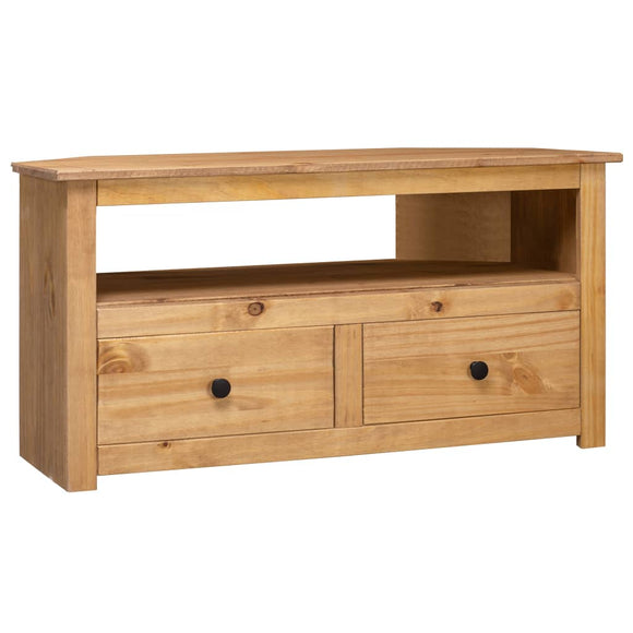 NNEVL Corner TV Cabinet 93x49x49 cm Solid Pine Panama Range