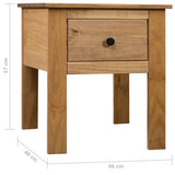 NNEVL Bedside Cabinet 46x40x57 cm Pine Panama Range