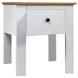 NNEVL Bedside Cabinet White 46x40x57 cm Pine Panama Range