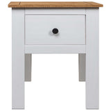 NNEVL Bedside Cabinet White 46x40x57 cm Pine Panama Range