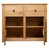 NNEVL Sideboard 93x40x80 cm Solid Pinewood Panama Range