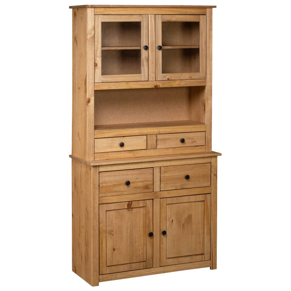 NNEVL Highboard 93x40.5x180 cm Solid Pine Panama Range