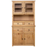 NNEVL Highboard 93x40.5x180 cm Solid Pine Panama Range