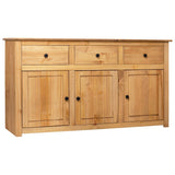NNEVL Sideboard 135x40x80 cm Solid Pinewood Panama Range