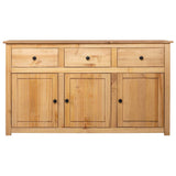 NNEVL Sideboard 135x40x80 cm Solid Pinewood Panama Range