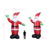 NNEVL Christmas Inflatable Santa Claus LED IP44 600 cm XXL