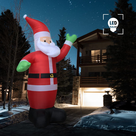NNEVL Christmas Inflatable Santa Claus LED IP44 600 cm XXL