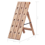 NNEVL Wine Rack for 15 Bottles 26x50x70 cm Solid Reclaimed Wood
