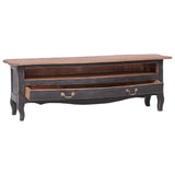 NNEVL TV Cabinet 120x30x40 cm Black Solid Reclaimed Wood