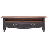 NNEVL TV Cabinet 120x30x40 cm Black Solid Reclaimed Wood