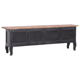 NNEVL TV Cabinet 120x30x40 cm Black Solid Reclaimed Wood