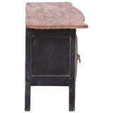 NNEVL TV Cabinet 120x30x40 cm Black Solid Reclaimed Wood