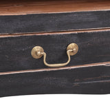 NNEVL TV Cabinet 120x30x40 cm Black Solid Reclaimed Wood