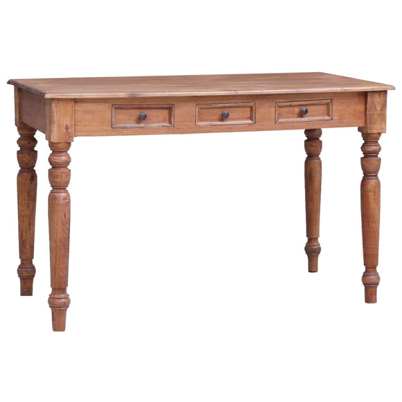 NNEVL Desk with Drawers 117x57x75 cm Solid Reclaimed Wood