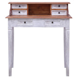 NNEVL Writing Desk with Drawers 90x50x101 cm Solid Reclaimed Wood