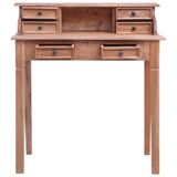 NNEVL Writing Desk with Drawers 90x50x101 cm Solid Reclaimed Wood