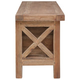 NNEVL TV Cabinet with 3 Drawers 120x30x40 cm Solid Mahogany Wood