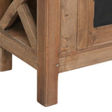 NNEVL TV Cabinet with 3 Drawers 120x30x40 cm Solid Mahogany Wood