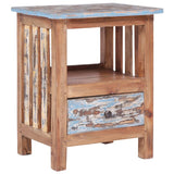 NNEVL Bedside Cabinet 41x30x50 cm Solid Reclaimed Wood