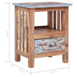NNEVL Bedside Cabinet 41x30x50 cm Solid Reclaimed Wood