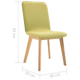 NNEVL Dining Chairs 6 pcs Green