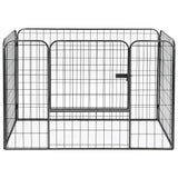 NNEVL Heavy Duty Dog Playpen Black 120x80x70 cm Steel